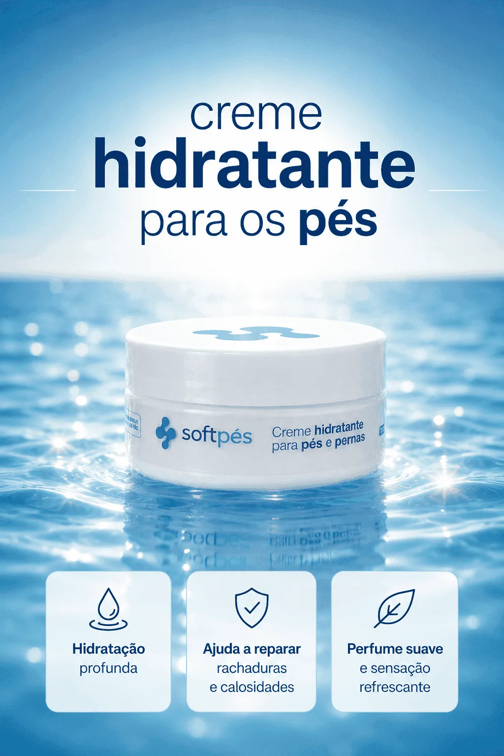 Creme Hidratante Para Pés e Pernas