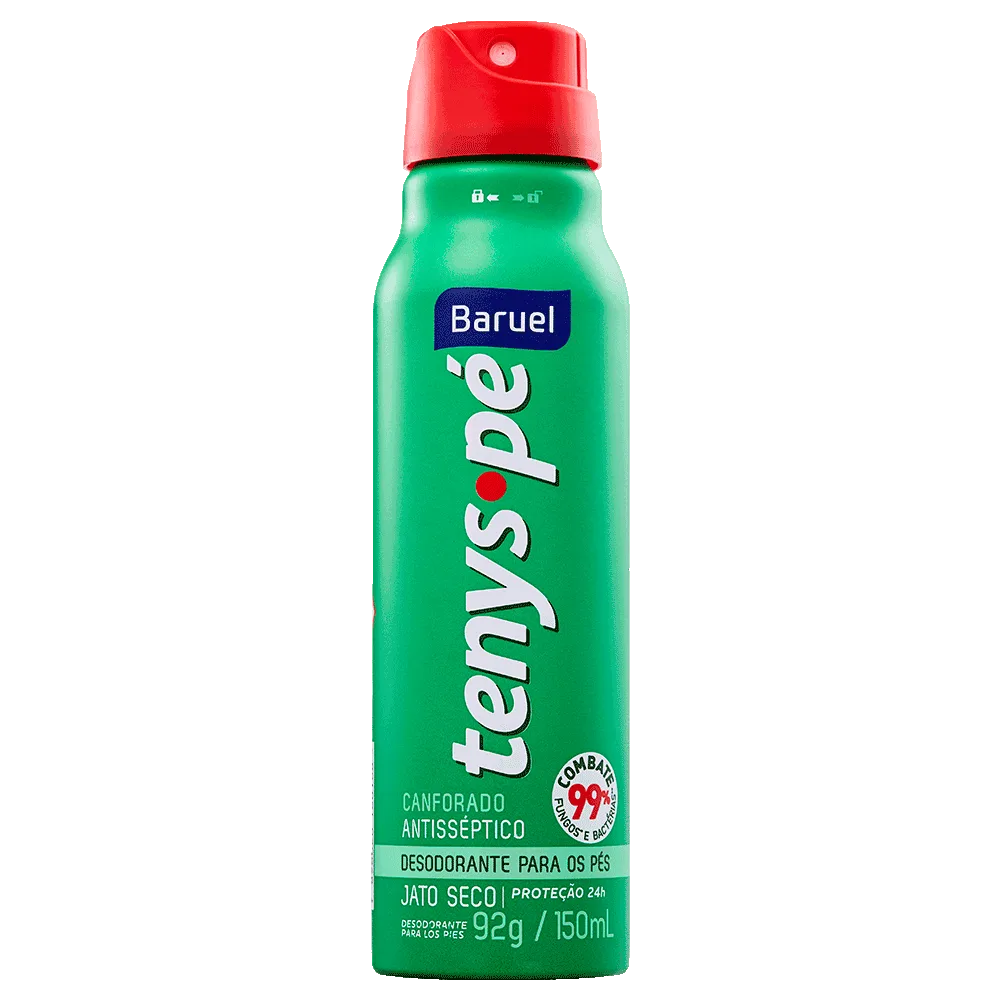 Tenys Pé Baruel Jato Seco Canforado 150ml