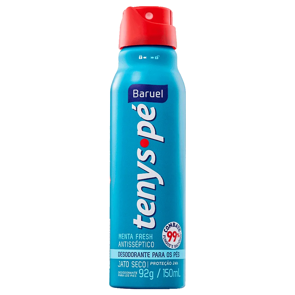 Tenys Pé Baruel Jato Seco Menta Fresh 150ml
