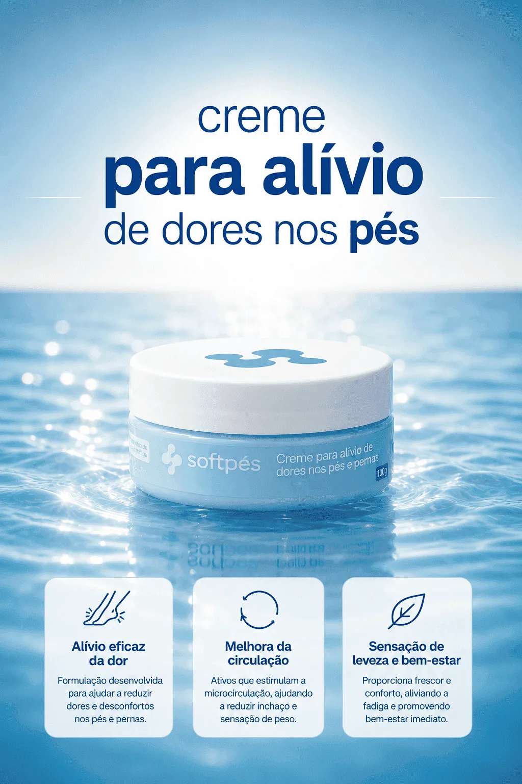 Creme Alívio Das Dores Pés e Pernas 2