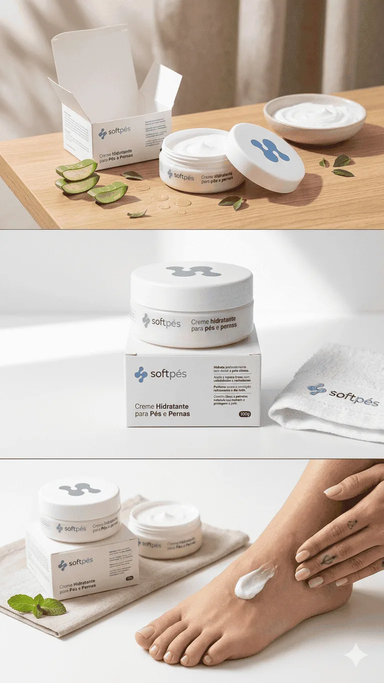 Creme Hidratante Para Pés e Pernas 4