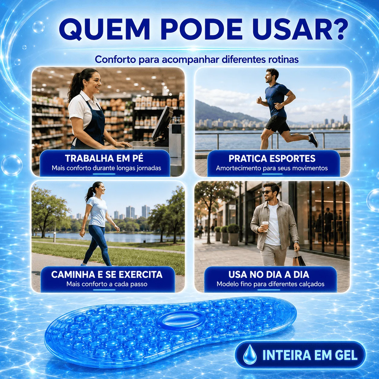 Palmilha Gel Para Fascite Plantar 7