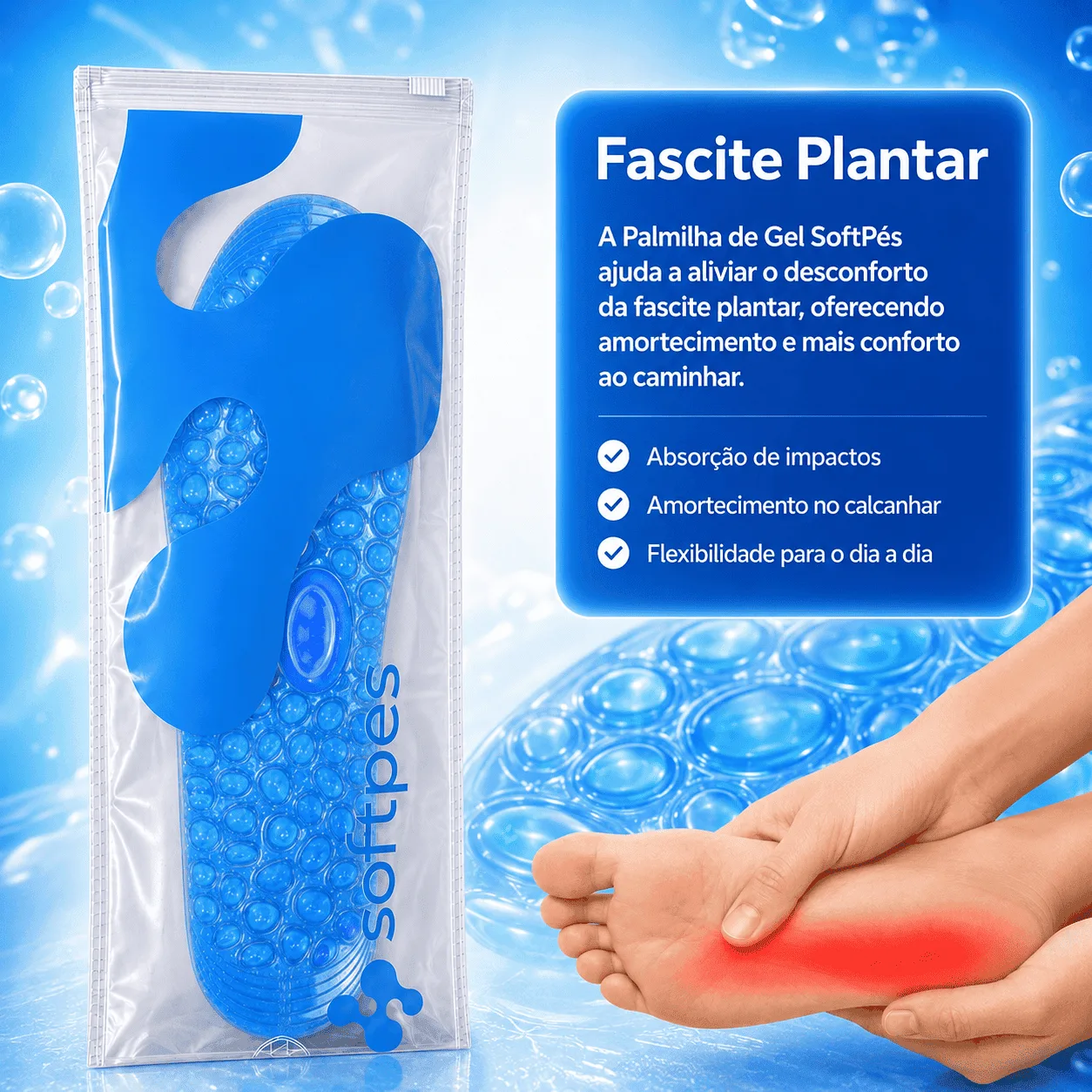 Palmilha Gel Para Fascite Plantar 9